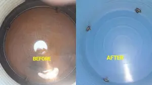 Water tank cleaning results Bengaluru - clean tank interior
